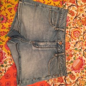 American Eagle Hi-Rise Shortie Jean Shorts